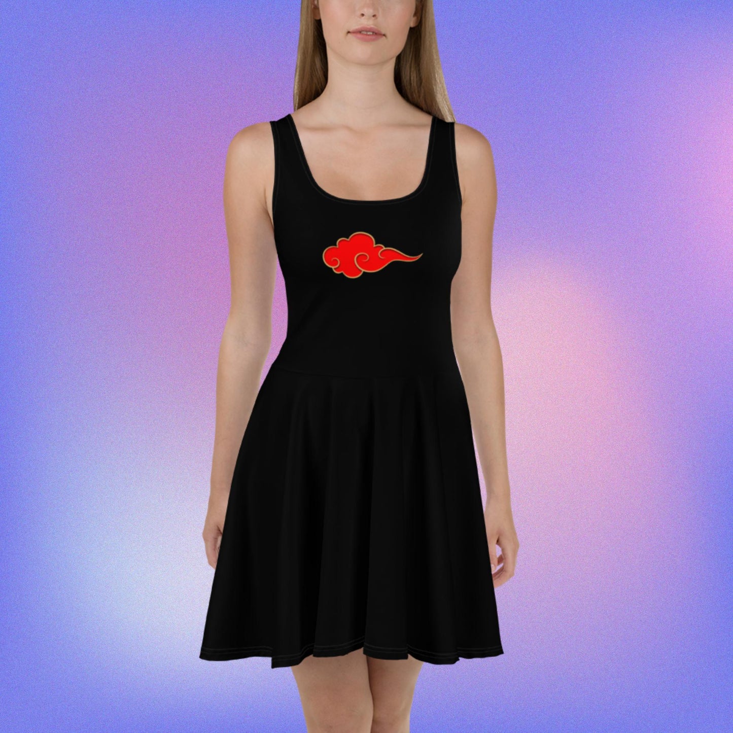 Red Cloud Skater Dress