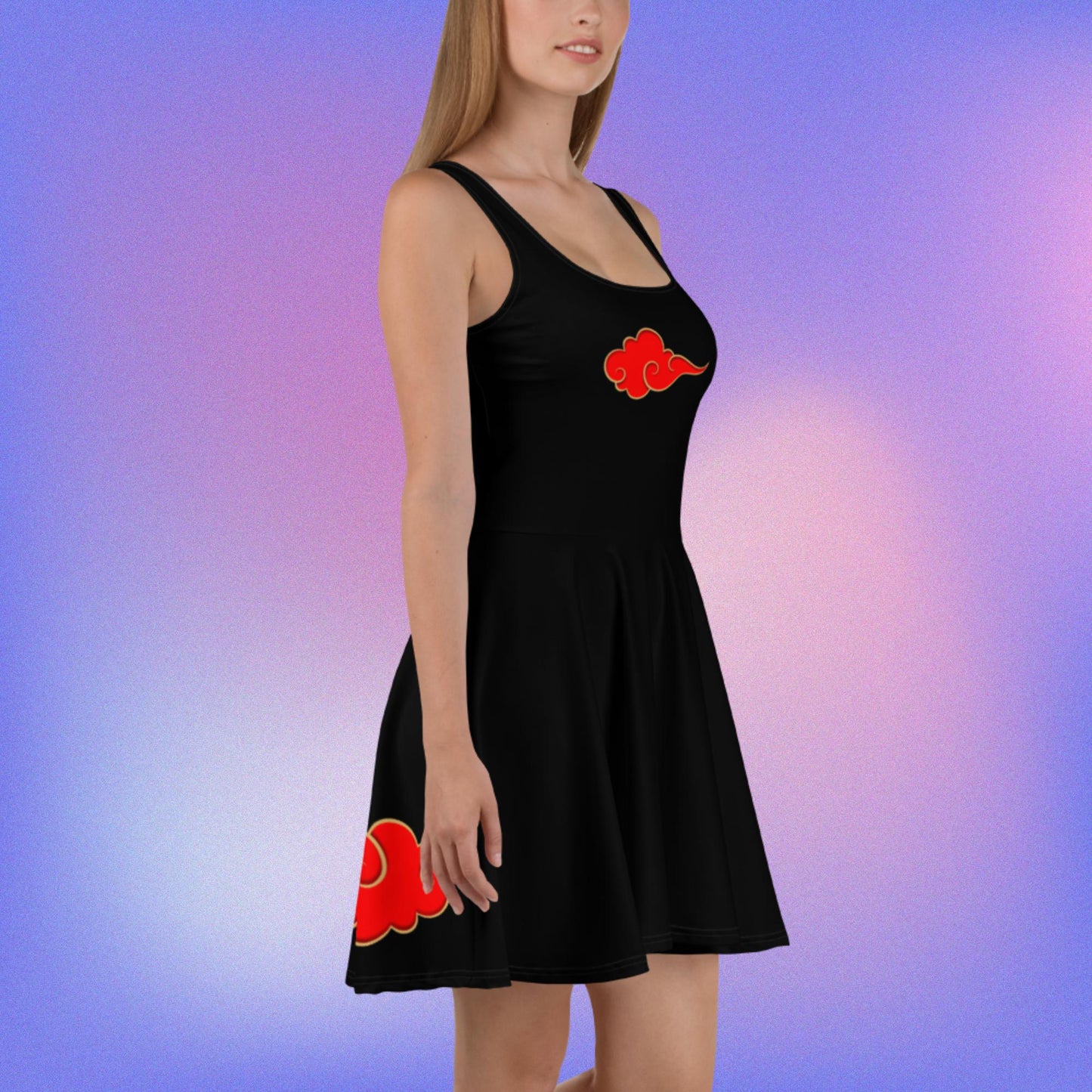 Red Cloud Skater Dress