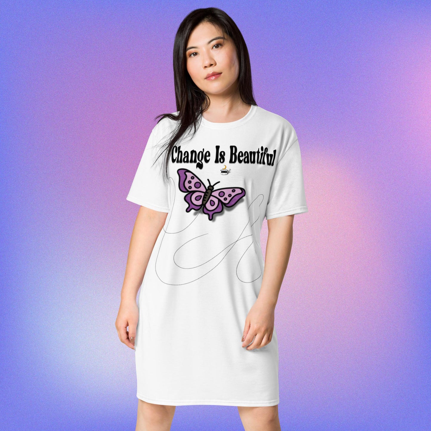 Change Is Beautiful T-shirt Dress