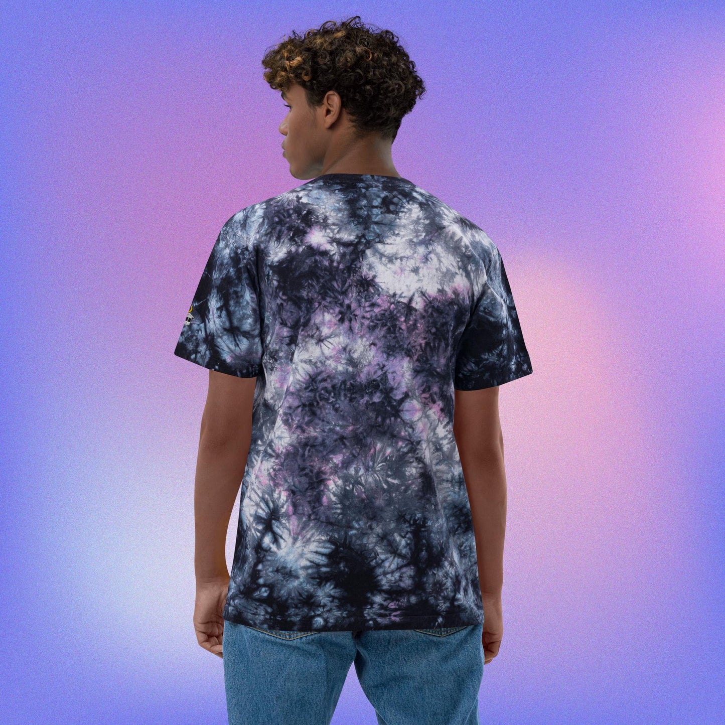 "Shirt" Oversized Tye-Dye T-Shirt - Purple