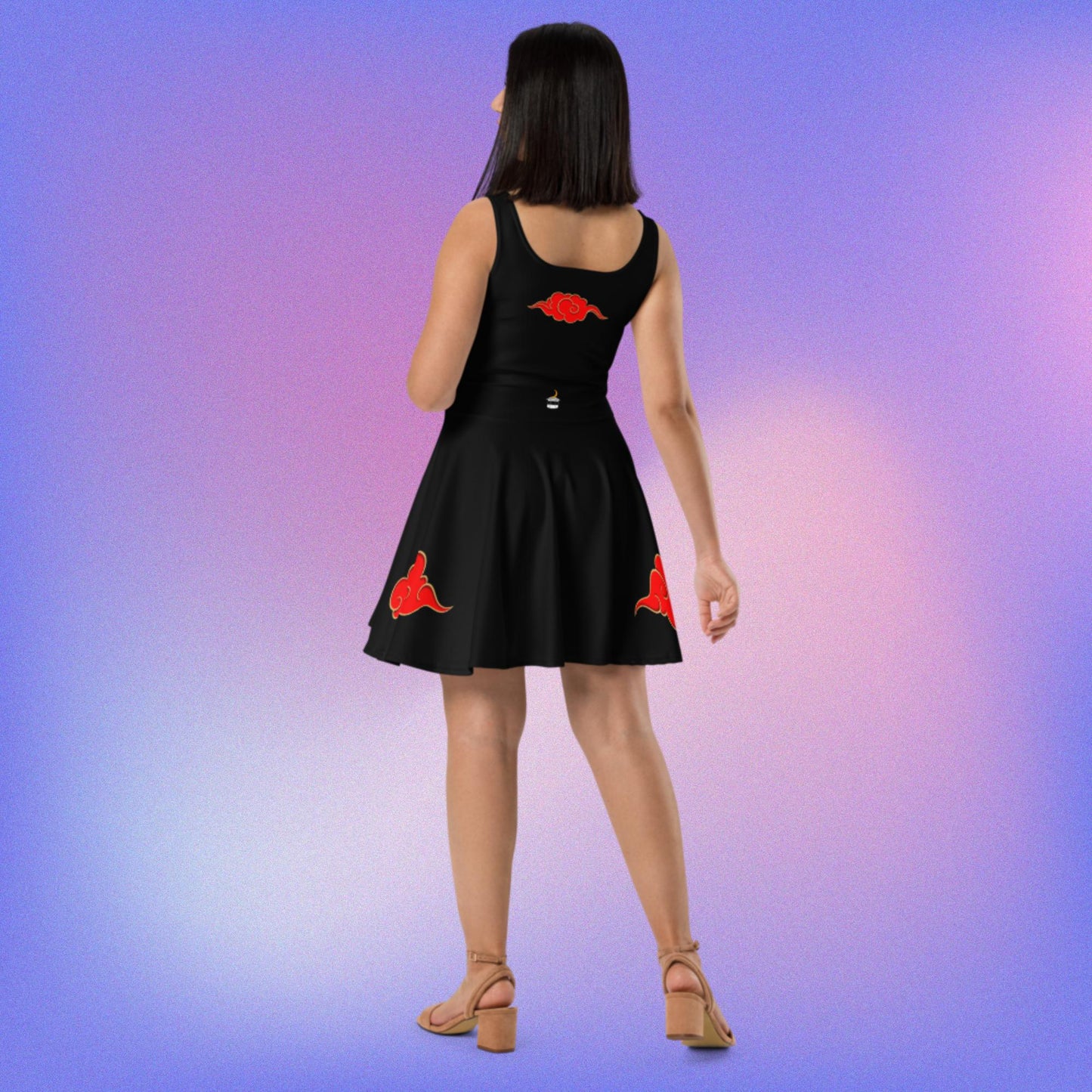 Red Cloud Skater Dress